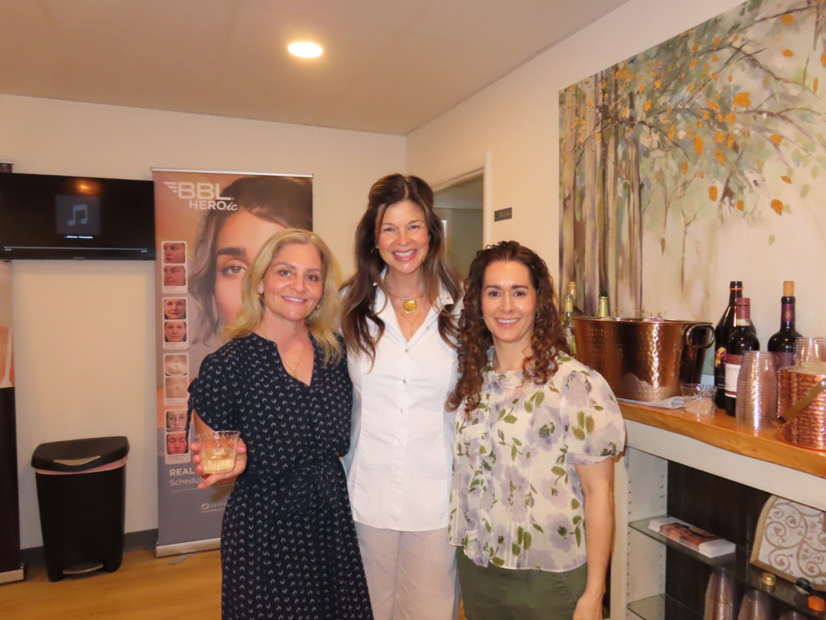 A fun moment with the Allure team