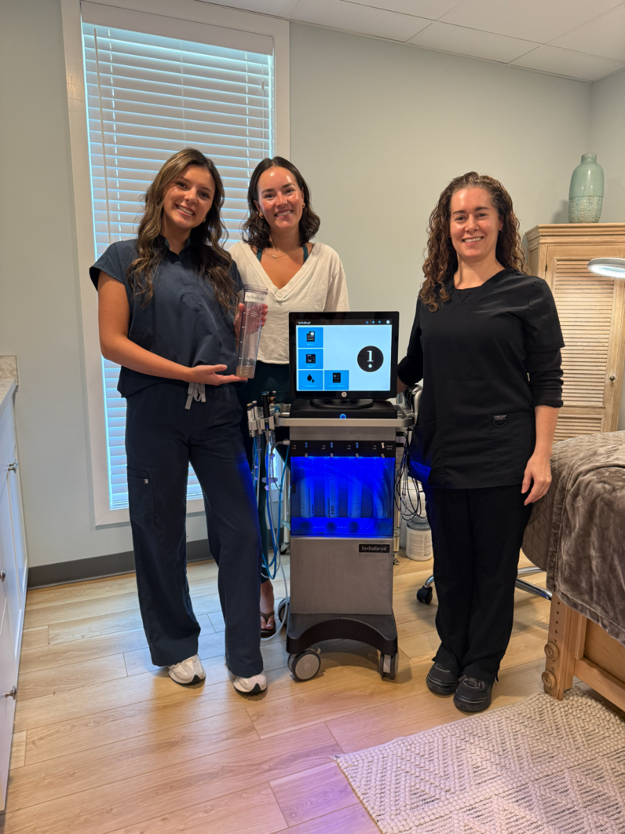A fun moment with the Allure team