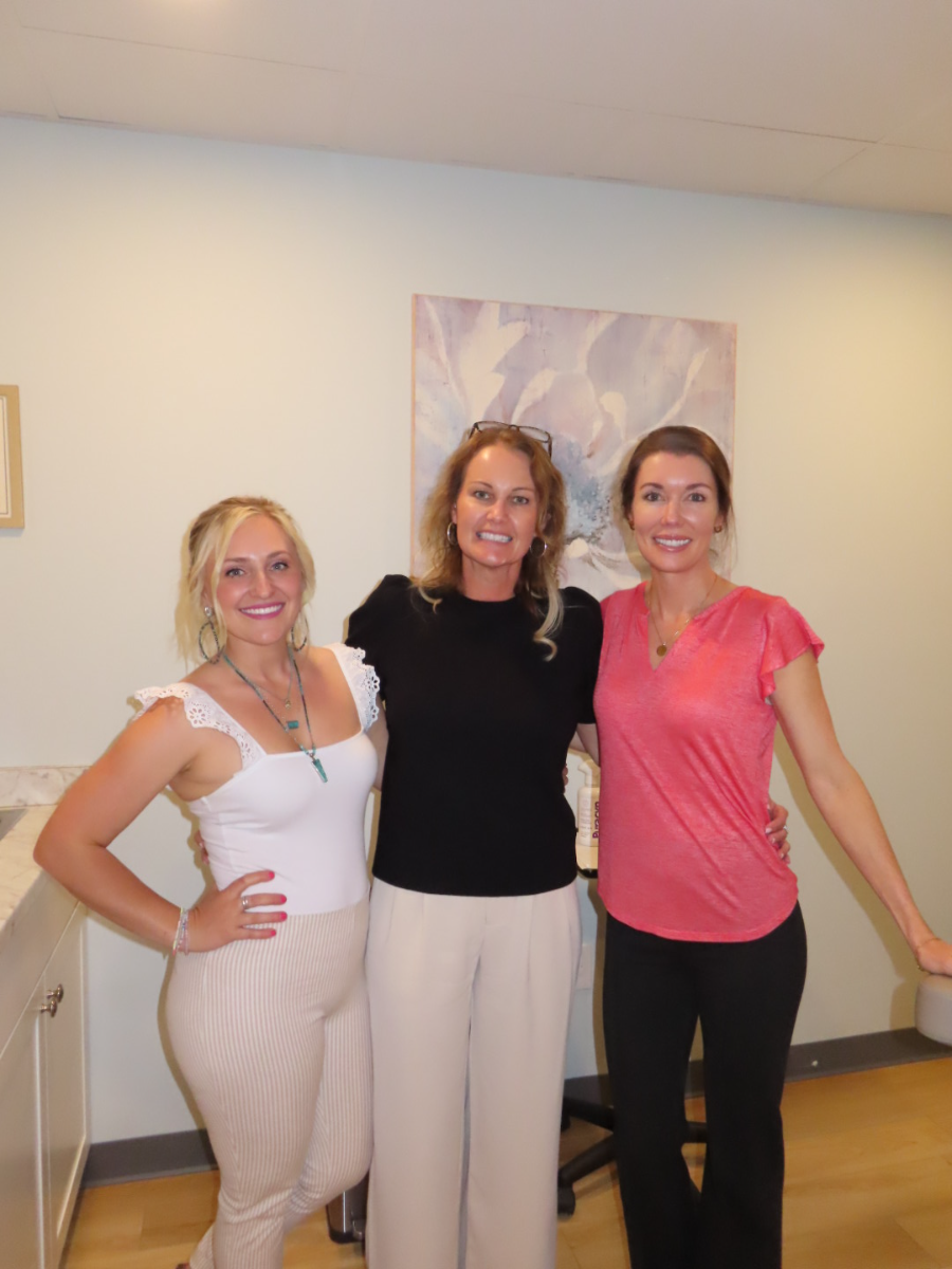 A fun moment with the Allure team