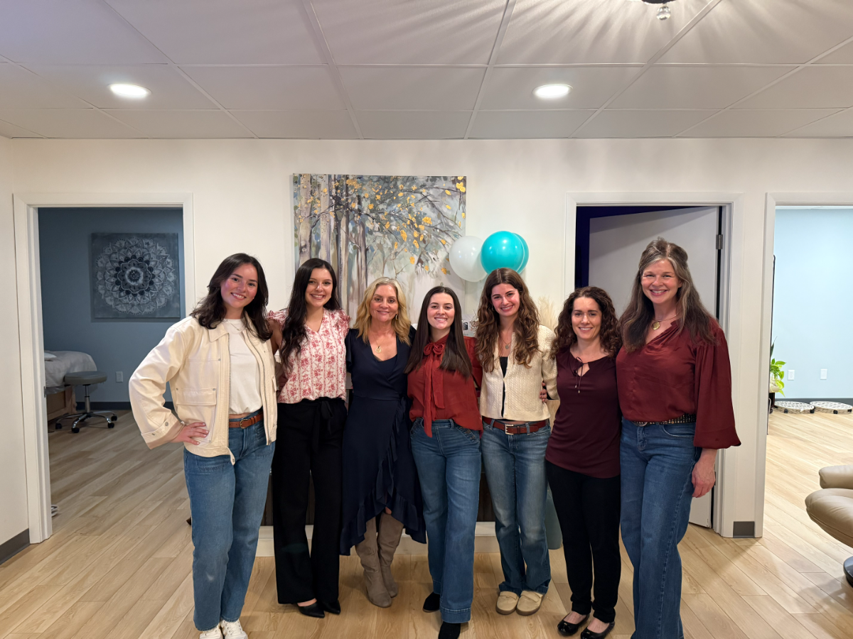 A fun moment with the Allure team